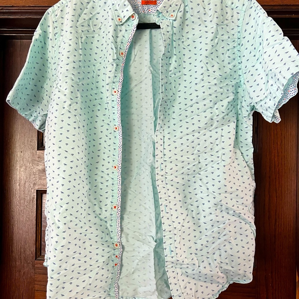 Mint green mens shirt